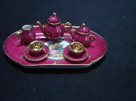 Limoges Porcelain Miniature Tea Set - £39.90 GBP