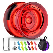 K2 Crystal Red Professional Responsive Yoyo , Dual Purpose Plastic Yoyo For Kids - £21.60 GBP