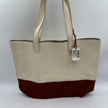 NWD Nisolo THE LORI Colorblock Tote Bone/Rosewood Large - £33.95 GBP