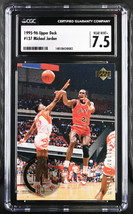 Michael Jordan 1995-96 Upper Deck Card #137- CGC Graded 7.5 NM+ (Chicago Bulls/H - £29.98 GBP