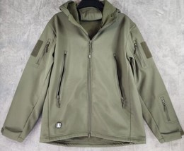 Free Soldier Jacket Mens Large Green Military Tactical Hooded Full Zip F... - £37.97 GBP