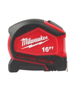 Milwaukee Compact Auto Lock Tape Measure Fractional Scale Blade 16 ft 12... - $27.86 CAD