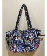 Vera Bradley Disney Mickey’s Whimsical Paisley Iconic Glenna Satchel Bag - $1,006.48 MXN