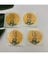 Vintage 80s Working Comic Stickers D Liver Letter Sooner Better Round RP... - $254.74 MXN