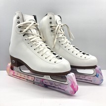 Riedell Model 223 White Stride Women’s 5.5 Figure Skates Capri Blades Ga... - $120.00