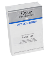 Dove Derma Series Face Bar Dry Skin Relief Gentle Cleansing Soap 2-Bars - $170.35 MXN