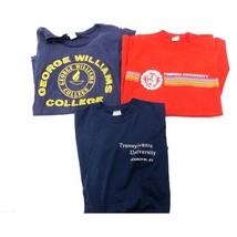 3 VTG 70s-80s T Shirt Indie Thin Velva Sheen George Williams College Cor... - $58.81