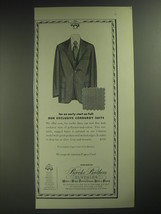 1974 Brooks Brothers Corduroy Suits Advertisement - For an early start on Fall - $18.49