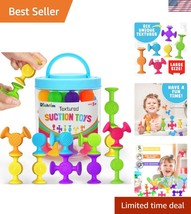 Durable 30-Piece Silicone Suction Bath Toy Set for Sensory &amp; Autism Needs - $42.00