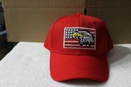 American Flag Eagle Head Usa America Baseball Cap Hat ( Red ) - £9.09 GBP