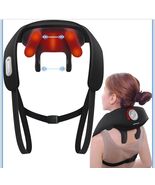 Neck and Shoulder Massager with 2 Heat Levels, Cordless, Dual Position B... - $32.66