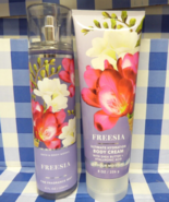 Bath &amp; Body Works Freesia Mist &amp; Body Cream Gift Set of 2 - $24.99
