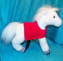 Wells Fargo Bank Legendary 2011 Pony Snowflake White Horse Stuffed Animal Plush - £23.48 GBP