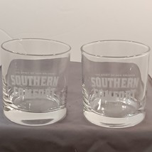 Set of 2 &quot;Spirit of New Orleans&quot; Southern Comfort Est 1874 Rocks Whiskey Glasses - £12.66 GBP