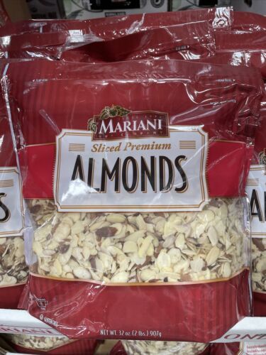 Mariani Nut Company Sliced Premium Almonds Slivers 32 oz Bag / 8 Cups / 2 lb - £13.49 GBP