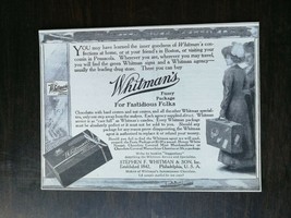Vintage 1911 Whitman&#39;s Chocolates Candy Company Original Ad - £5.18 GBP