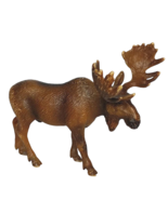 Schleich Male Bull Brown Moose Forest Animal Figurine 2002 4.5&quot; - £20.24 GBP