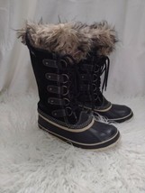Sorel Joan Of Arctic Tall Winter Boots Women’s Size 7 Black Bin EE - £47.38 GBP