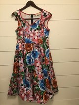 Grace Karin Floral Swing Dress Retro 50s Xl - £15.98 GBP