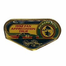 Richard Petty 1992 Fan Appreciation Tour Pontiac STP NASCAR Enamel Lapel... - $19.95