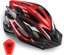 Shinmax Bicycle Helmet With Detachable Visor And Rear Light Is A Lightwe... - $43.92