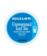 BIGELOW UNSWEETENED ICED BLACK TEA WITH LEMON KCUPS 22CT - $34.05 CAD