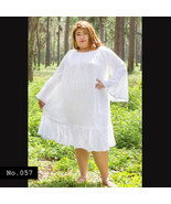 No.057 - Super Plus Size 1X,2X,3X,4X,5X,6X,7X Peasant Baby Doll Long Sle... - $44.00+