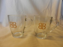 Set of (2) Bailey&#39;s Irish Cream Liqueur Glass Coffee Mug Cup with Gold Logo  - £23.98 GBP