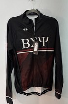 Hyper Threads Cycling Jacket Red Black Zip Beta Theta Elastic Waist NWT ... - $38.36
