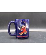 Vtg Walt Disney World Sorcerer Mickey Mouse Fantasia Blue Yellow Mug Tha... - €17,36 EUR