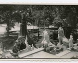 Ankor Wat Statuary Real Photo Postcard 1930&#39;s - $17.82