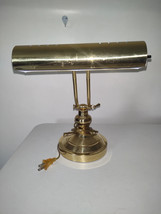 Vintage 1960’s Brass Piano Lamp/Bankers Lamp Works Adjustable Arm - £42.57 GBP