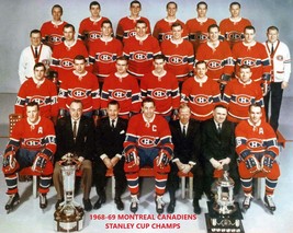 MONTREAL CANADIENS 1968-69 8X10 TEAM PHOTO HOCKEY PICTURE NHL - $4.94