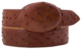 Kids Chedron Ostrich Western Belt Dress Pattern Leather Unisex Buckle Cinto - $19.79