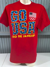 GO USA Rio De Janeiro Olympics Red Medium T-Shirt - £10.86 GBP
