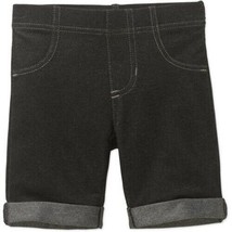 Garanimals 365 Kids Girls Knit Denim Pull On Bermuda Shorts Size 4 Black... - £7.85 GBP