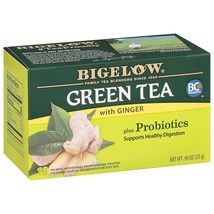Bigelow Green Tea with Ginger Plus Probiotics, Caffeinated Tea with Ginger - $10.00