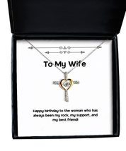Special Wife Gifts, Happy Birthday to The Woman who has Always Been My Rock, My, - £39.52 GBP