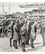 Blockade Havana Cuba Victorian 1898 Print Cuba&#39;s Freedom Spanish War DWU15 - $560.03 MXN