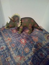 17&quot;Toys R Us Maidenhead TRICERATOPS Rubber Dinosaur Action Figure  - $16.82