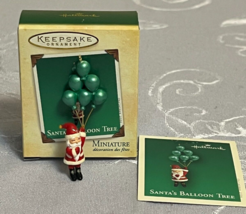 Hallmark Keepsake Christmas Ornament Santa&#39;s Balloon Tree Miniature - $9.90