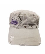 Scentsy Wickless Distressed Tan Army Cadet Hat Adjustable Cap Embroidered - $45.40 CAD