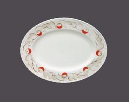 Myott 2267 art-deco inspired oval platter made in England. Flaws. - £71.76 GBP