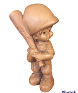 Vintage Fannykins Bill Mack Baseball Boy Slugger Clay Sculpture Statue - $22.00