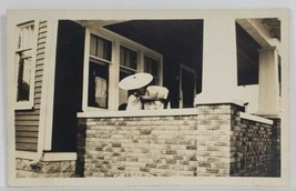 Clio Michigan Maude on the Porch with Baby to Abi Butler c1910 Postcard S7 - £7.01 GBP