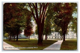 State Capitol Grounds Lansing Michigan MI 1910 DB Postcard R23 - £2.19 GBP