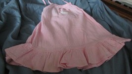 BASIC EDITIONS 12 mos. pink summer dress backless soft elastic (baby -4) - £3.11 GBP