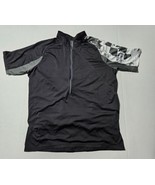 Pearl Izumi Cycling Shirt Half Front Zip Short Sleeve Mock Neck Mens Size L - $221.42 MXN