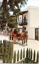 San Agustin Antiguo St Augstine Horse &amp; Carriage Florida Postcard - £5.49 GBP