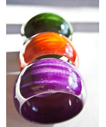NEW Bangle Bracelet~PURPLE~Wood~Handmade by Mark Noll~Other Colors Avail... - $191.22 MXN